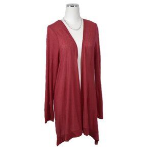 TAHARI Open-Front Cardigan – XL – Coral